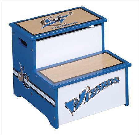 Childrens Toyshop  Toys : Guidecraft G12230 National Basketball Association Wizards Storage Step Up Stool