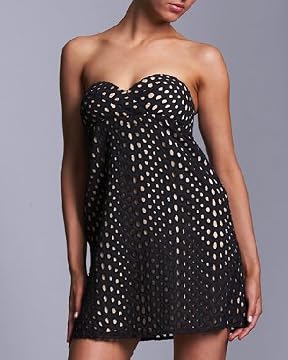 bebe.com : Laser-Cut Eyelet Strapless Dress from bebe.com