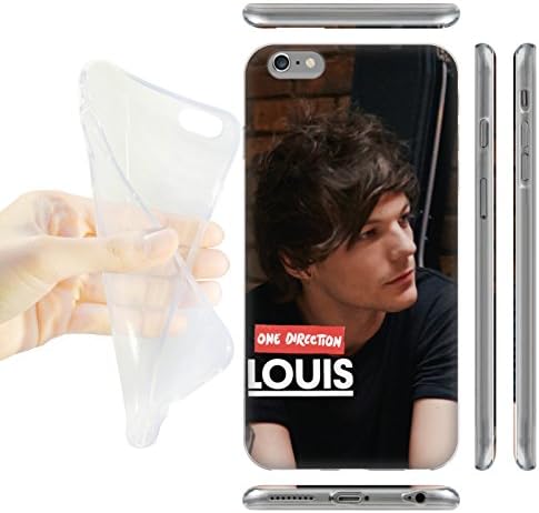 Official One Direction 1D Guitar Louis Tomlinson Photo Soft Gel Back Case Cover for Apple iPhone 6 Plus 5.5