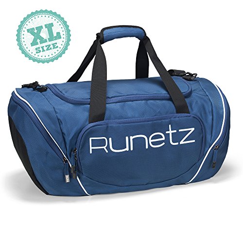Extra Large NAVY BLUE Gym Bag Athletic Sport Shoulder Bag for