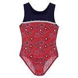 Girls' Freestyle Racerback Tank Leotard - Red