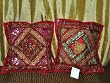 Designer Cushion Covers Marron Sari Toss Pillow Shams