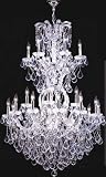 LAMPS BEAUTIFUL Maria Theresa Grand Twenty-Five Light Crystal Chandelier by James R. Moder