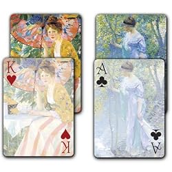 Water's Edge / Young Lady with Parasol - Double Deck Playing Cards