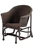 Resin Wicker Glider Chair Cocoa