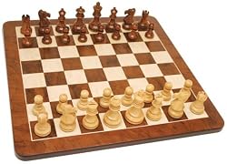 Walnut Root Chess Set - 16"