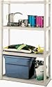 Sterilite 01648501 4-Shelf Shelving Unit, Platinum