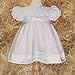 Baby Girls White Organza Easter Baptism Gown Dress 6M
