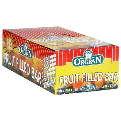 OrgraN Fruit Filled Bars, Blueberry, 20-Count Box