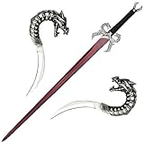 Dragons Breath Fire Medieval Fantasy Sword w/ Plaq New