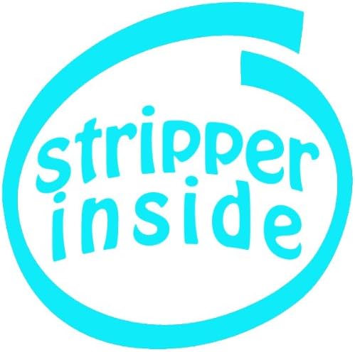 Stripper Inside , Vinyl Car Decal, 'Reflective Red', '20-by-20 inches'