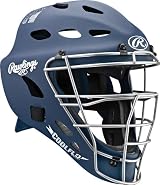 Rawlings MCH1 Adult Rubberized Matte Hockey Style Coolflo Catchers Helmet