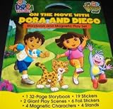 Dora the Explorer Go Diego Go On the Move with Dora & Diego Storybook & Magnetic Play Set