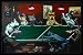 Dogs Playing Beer Pong (Poker Spoof) Framed Art Poster Print - 24