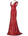 GRACE KARIN® Sequined Sparkle Evening Prom Dress Full Length CL6052 (Multi-Colored)