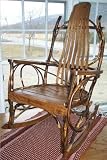 Hickory and Oak Hoop Back Rocker