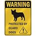 WARNING  FRENCH BULLDOG PROTECTED BY GUARD DOGS  PARKING SIGN DOG
