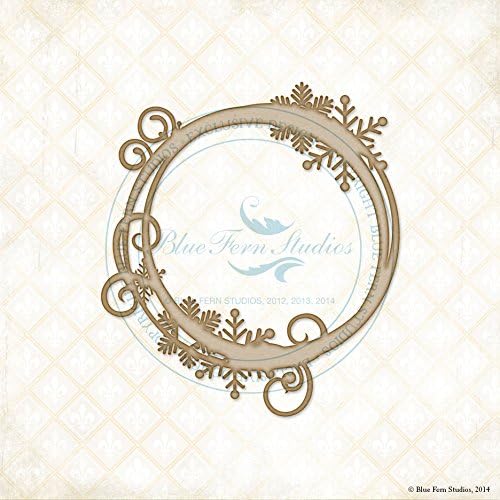 Blue Fern Studio Chipboard Snowflake Frame