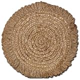 Colorful Jute Table Mat In Round Shape From Calcutta India (Free Shipping, No Minimum Purchase)