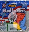 Happy Birthday Balloons with Cake Design - Package of 8