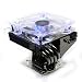 Sunbeam CR-PRO120-BK Propeller Nickel Plated Heatpipe CPU Cooler with Blue LED Fan fo...
