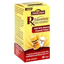 Nature Made RX Essentials Acid Reflux/Heartburn Tablets, 60-Count Tablets