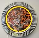 Ed Hardy "Crouching Tiger" Tattoo Neon Wall Clock