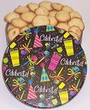 Gourmet Food : Scott's Cakes 2 1/2 lb. Coconut Macaroon Cookies in a Large Celebration Tin