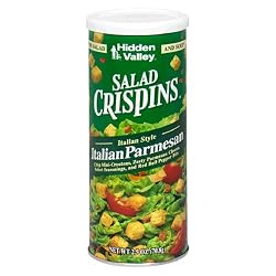 Hidden Valley Salad Crispins, Italian Parmesan, 2.5-Ounce Canisters (Pack of 12)