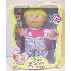 Cabbage Patch Kids My First Steps Baby Blonde in Pink&flowers by Cabbage Patch Kids