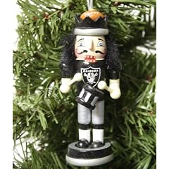 Oakland Raiders 2011 Nutcracker Christmas Ornament