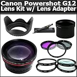 Lens Kit For The Canon Powershot G12 Digital Camera (Includes Necessary Len ....