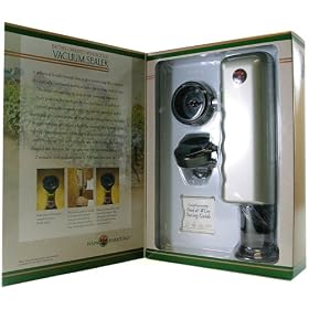 Battery operated wine bottle vacuum sealer in gift box set Napa Essentials including a... by Napa Essentials