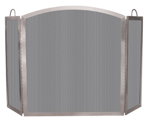 Uniflame S-7700 3 Fold 304 Stainless Steel Screen with Handles