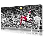 ROONEY Overhead Kick Large 77×41 Gallery Framed Stunning Canvas Art Picture Poster Print Ready To Hang NEW Modern Art Football Soccer United v City
