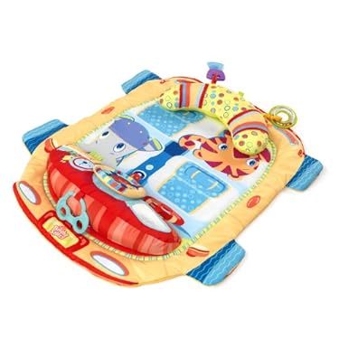 Bright Starts Tummy Cruiser Prop Play Mat Blue