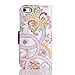 iPhone 5 Case,GBSELL 1PC Fashion Flower Wallet Magnet Design Cover Case For Iphone5 5G 5S (As Show)