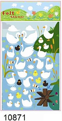 Swan Soft Felt Stickers
