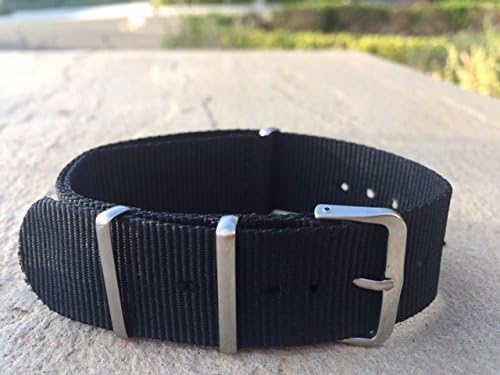 Black Nylon Watch 22mm Interchangeable Strap
