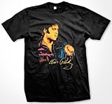 Neon Elvis T-shirt, Officially Licensed Men's Elvis Presley Signature Shirts