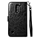Harryshell LG Stylo 2 Case, Luxury 12 Card Slots Shockproof PU Leather Wallet Flip Protective Case Cover with Wrist Strap for LG Stylo 2 (A-2)