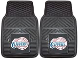 Fan Mats 9293 NBA - Los Angeles Clippers 18" x 27" Heavy Duty Vinyl Car Mat Set