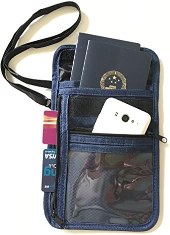 TXXMA RFID Passport Holder &amp; Travel Pouch w/RFID Sleeves Blocking For Women, Men, Kids(one size)(dark blue)