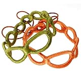 L. Erickson USA Wrapped Ovals Comfort Headwrap 100% Silk Charmeuse
