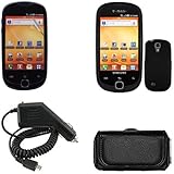 iNcido Brand Samsung Gravity Smart T589 Combo Rubber Black Protective Case  ....