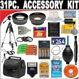 31 PC ULTIMATE SUPER SAVINGS DELUXE DB ROTH ACCESSORY KIT, INCLUDES FLASH, LENSES, FILTERS, ACCESSORIES AND MUCH MORE! For The Canon Powershot A30, A40 Digital Cameras