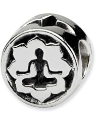 Sterling Silver Reflections Yoga Lotus Bead