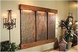 Deep Creek Falls Rajah Multicolor Slate with Rustic Copper Wall Fountain
