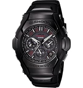 Casio #GS1300B-1 Men's GIEZ Series Tough MVT Multi Band Atomic Solar Black G Shock Watch