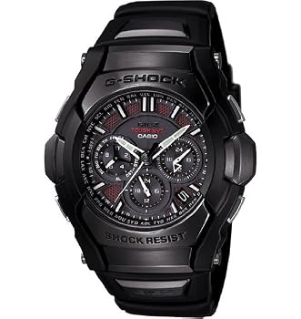Casio #GS1300B-1 Men's GIEZ Series Tough MVT Multi Band Atomic Solar Black G Shock Watch